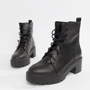ASOS DESIGN Raider Chunky Lace Up Boots